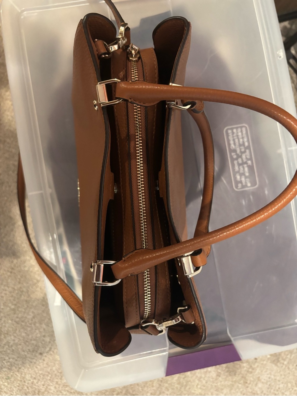 kate spade tan satchel bag - Picture 5 of 5